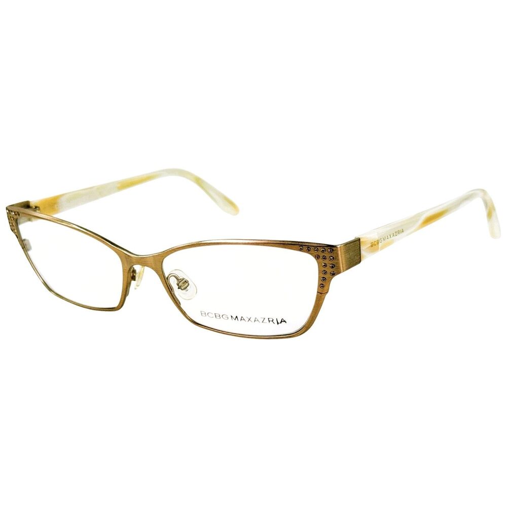 BCBG Maxazria Bianca Womens Metal Eyeglass Frame Sand 53-15 Italy